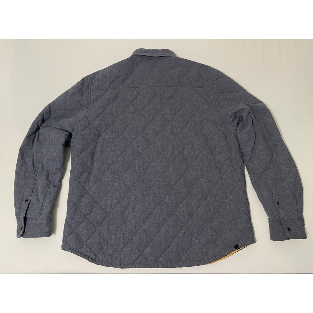 Alpinestars Triton Shirt Jacket Men's Size 2XL Lined Quilted Gray Yellow - Picture 8 of 8